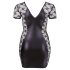 Cottelli Plus Size - mašle, krajkové skladby (černé) - 2XL