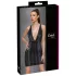 Cottelli Party - šaty s hadím vzorem (černé) - M