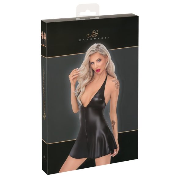 Noir - mini šaty s hadím vzorem (černé) - L