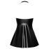 Noir - mini šaty s hadím vzorem (černé) - XL