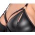 Cottelli Plus Size šaty s pouty (černé) - 2XL