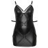Cottelli Plus Size šaty s pouty (černé) - 2XL