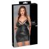 Cottelli Plus Size šaty s pouty (černé) - 2XL