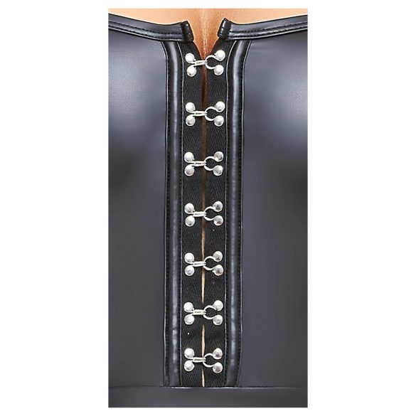 Cottelli - minišaty lesklé - sklady sukně - černé - M