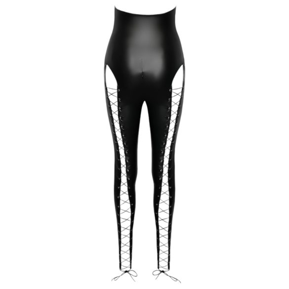 Cottelli Party - černý stojáčkový korzetový overal - L