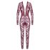 Noir Kink Royal - průsvitný catsuit (červený) - L