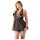 Cottelli Plus Size - krajkový lehký babydoll (černý) - 4XL