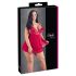 Cottelli Plus Size - Krajkový lehký babydoll (červený)