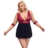 Cottelli Bondage Plus Size - červené babydoll