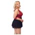 Cottelli Bondage Plus Size - babydoll (červená)