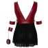 Cottelli Bondage Plus Size - babydoll (červená) - 3XL