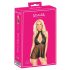 Polibek - krajkový babydoll s halterovým výstřihem (černý)