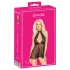 Kissable - babydoll na krk - krajka - černá