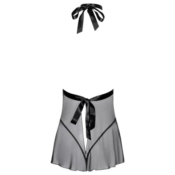 Kissable - babydoll na krk - krajka - černá - L/XL