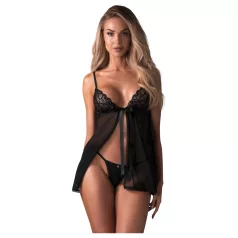 Obsessive - babydoll souprava - krajková - černá