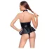 Black Level - dámské body s límečkem - černé - M