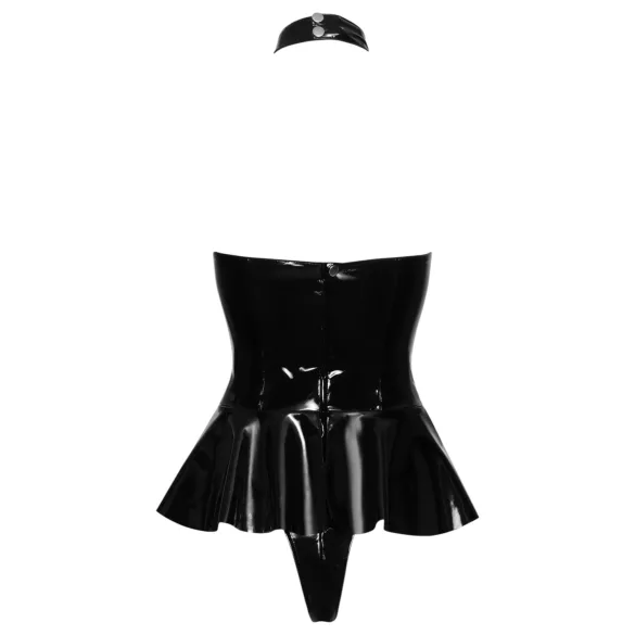 Black Level - dámské body s límečkem - černé - M