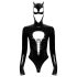 Černý samet - dlouhorukávový Batwoman oblek (černý)