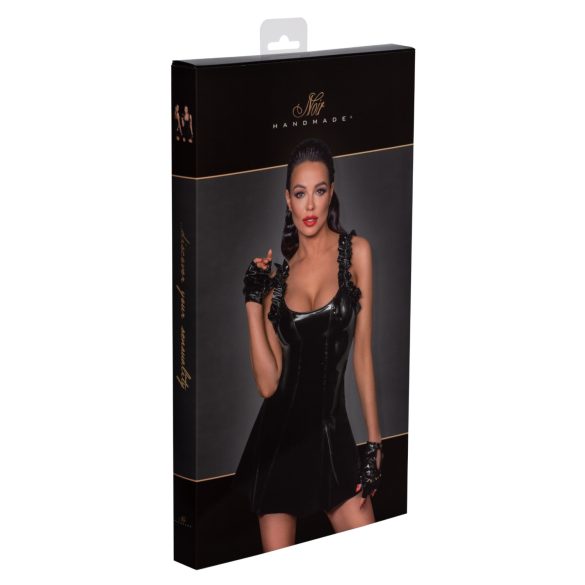 Noir - volánkované minišaty (černé) - M