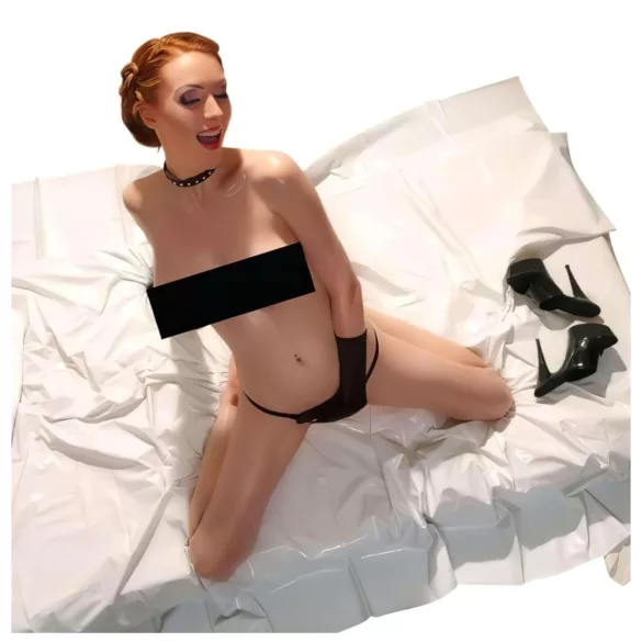 Fetish - lakovaný prostěradlo - 200 × 230 cm (bílé)