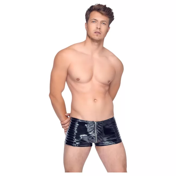 Black Level - pánské šortky na zip - černé