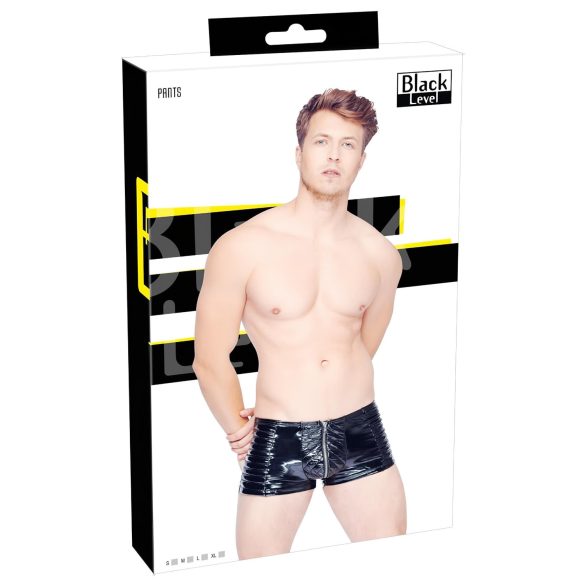 Black Level - pánské šortky na zip (černé) - M