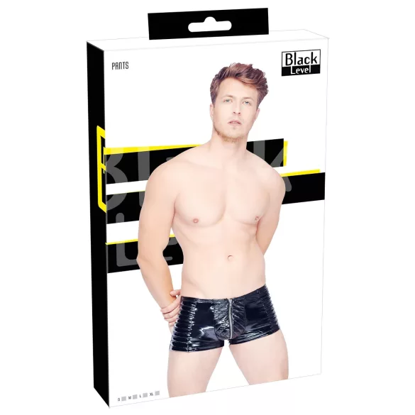 Black Level - pánské šortky na zip - černé - M
