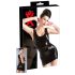 LATEX - černé mini šaty bez rukávů - 2XL
