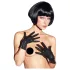 Latex - krátké unisex rukavice - černé - M