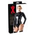 LATEX - dámské body s dlouhým rukávem (černé) - L