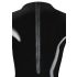 LATEX - dámské body s dlouhým rukávem (černé) - L