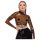 LATEX - průhledný latexový top (průhledný-černý)