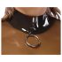 LATEX - průhledný latexový top (průhledný-černý) - S-L - 2XL