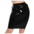 LATEX - latexová midi sukně (černá) - 2XL