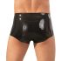 LATEX - boxer + penisový návlek (černý)