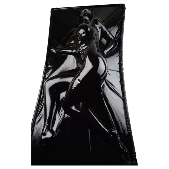 Late X - latexové vakuové lůžko (černé)