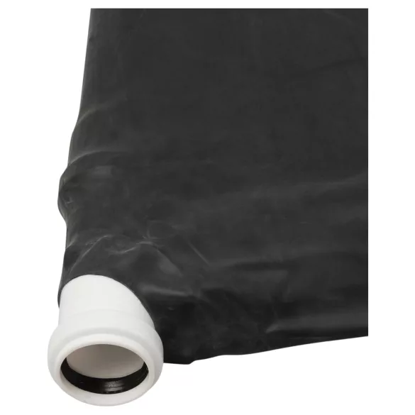Late X - latexové vakuové lůžko (černé)