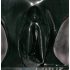 LATEX - dámské kalhotky s kondomem (černé) - M