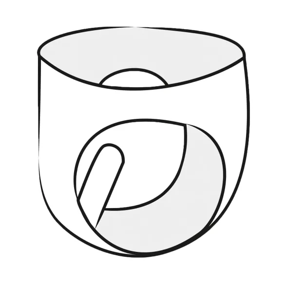 Latex dámské kalhotky s poševním kondomem (černé) - L