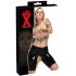 LATEX - Latexový inkontinenční spodní díl s vypouštěcím otvorem (černý)