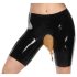 LATEX - Latexový inkontinenční spodní díl s vypouštěcím otvorem (černý)