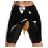 LATEX - Latexový inkontinenční spodní díl s vypouštěcím otvorem (černý)