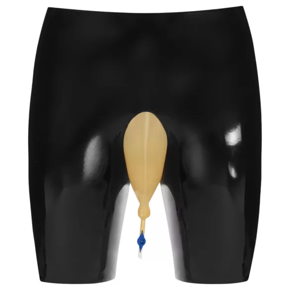 LATEX - Latex kalhotky s ventilem (černé)