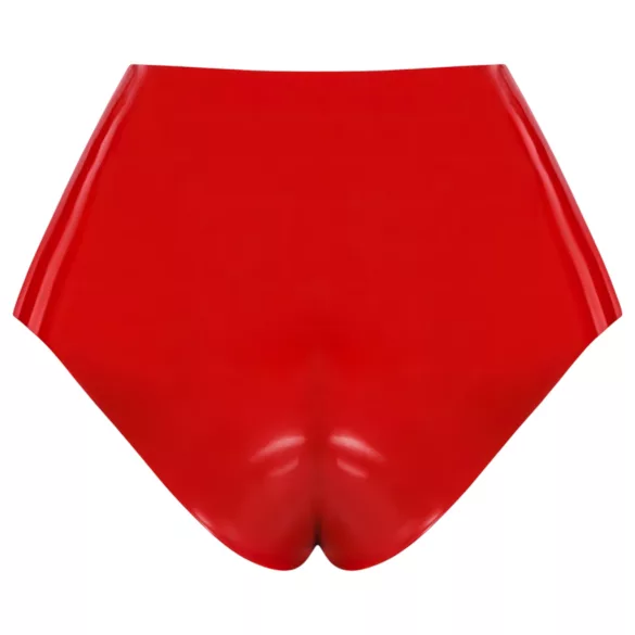 LATEX - kalhotky s realistickým dildem (červené)
