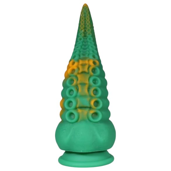 OgazR Octopuss - chobotnicové dildo 21 cm (zeleno-žluté)