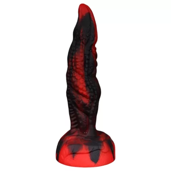 OgazR Hell Dong - realistický dildo - žilkovaný - 20 cm - červený