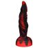 OgazR Hell Dong - rýhované dildo - 20 cm (červené)