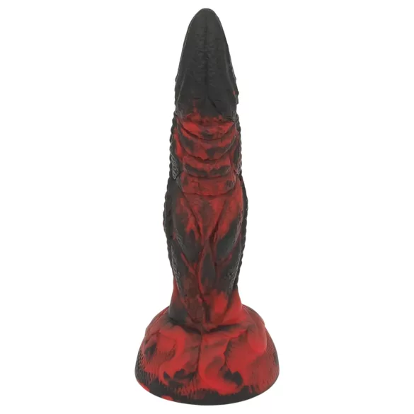OgazR Hell Dong - realistický dildo - žilkovaný - 20 cm - červený