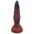 OgazR Hell Dong - rýhované dildo - 20 cm (červené)