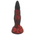 OgazR Hell Dong - realistický dildo - žilkovaný - 20 cm - červený
